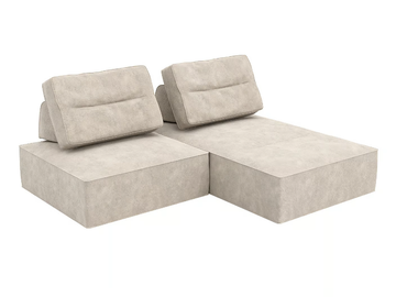 9-LAYER THICK - Sectional fabric sofa with chaise longue by grado design - view 2